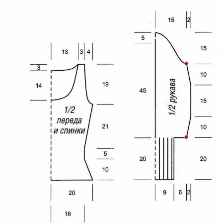 Пуловер с «шишечками»