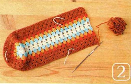 Вязание носков от центра