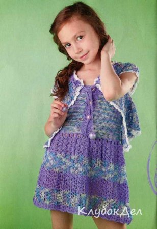 Сарафан и болеро связанные крючком