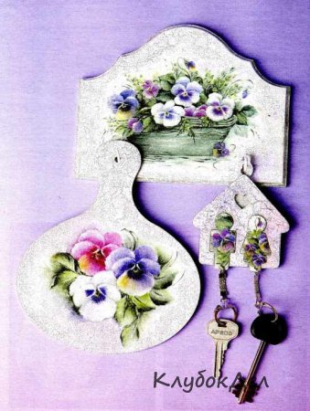 Декупаж "Фиалковое настроение"