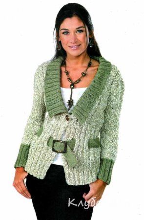 Жакет в зеленых оттенках
