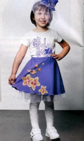 Лиловая юбка