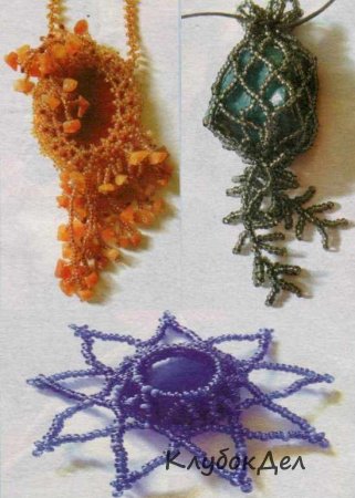 Бисероплетение - «оплетение кабошона»