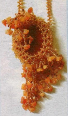 Бисероплетение - «оплетение кабошона»