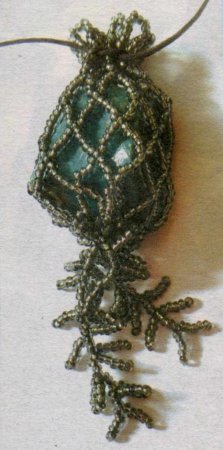 Бисероплетение - «оплетение кабошона»