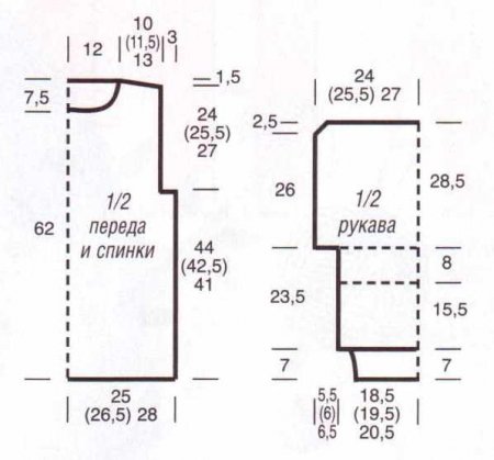Пуловер с объёмным воротником