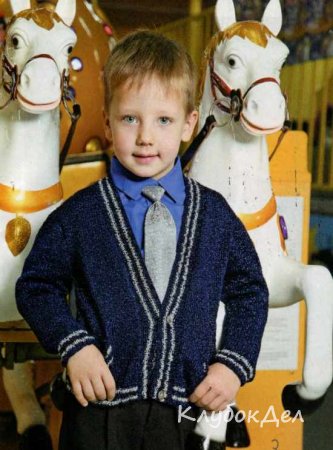Детский жакет спицами