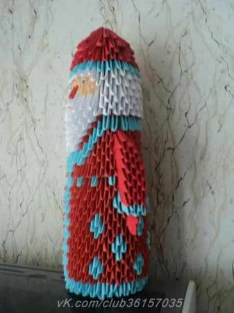 «Дедушка Мороз» оригами