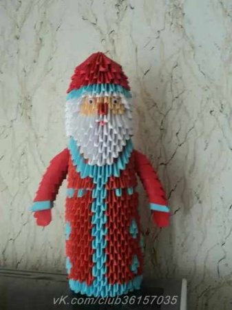 «Дедушка Мороз» оригами