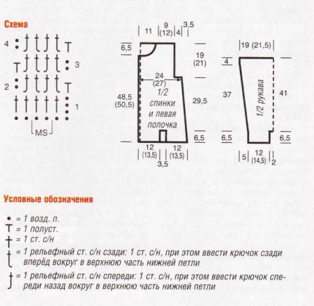 Полосатый жакет, связанный крючком