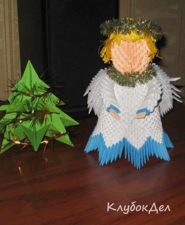 Модульное оригами «Рождественский Ангел»