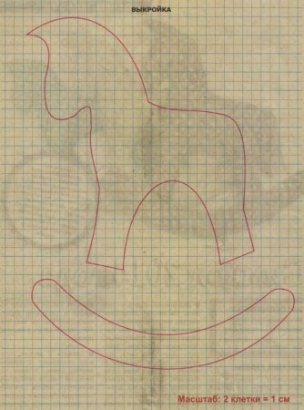 Лошадки сшитые из ткани