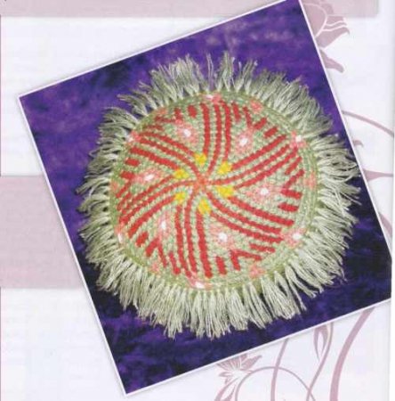 Узор пышный столбик крючком и декоративный пуфик