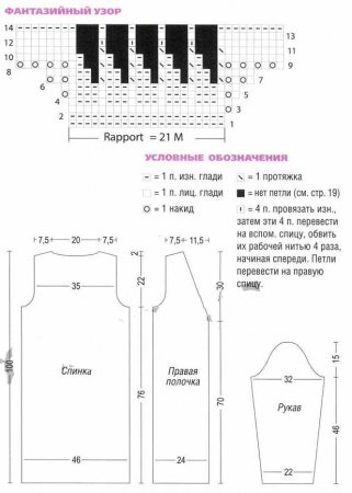 Пальто с фантазийным узором