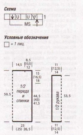Полосатый ажурный пуловер