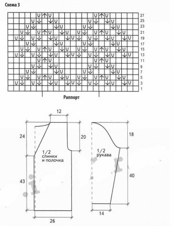 Жакет с широкими полосами