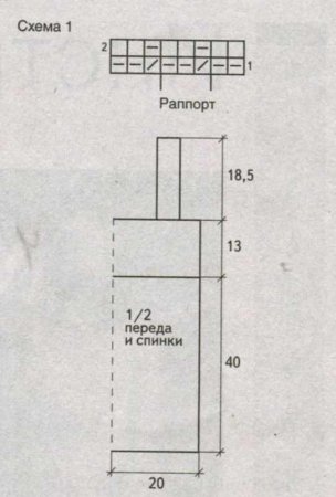 Жёлтый топ спицами