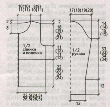 Серый жакет вязаный крючком