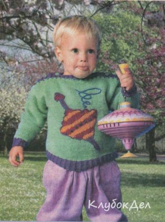 Пуловер с юлой