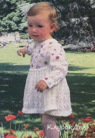 Детское платье с цветочками