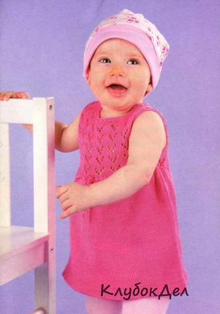 Летнее платье для девочки 6-9 месяцев