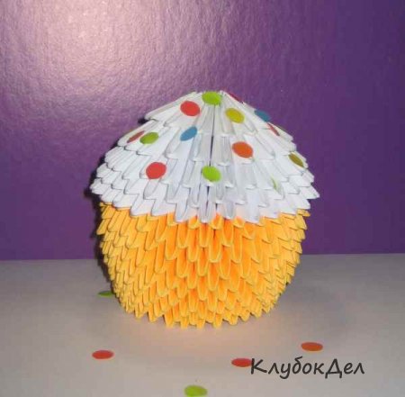 Модульное оригами «Пасхальный кулич»