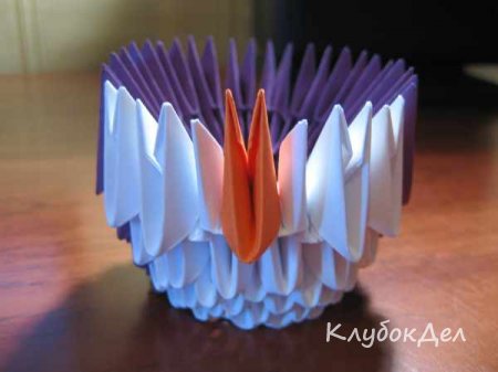 Модульное оригами «Сова малышка»