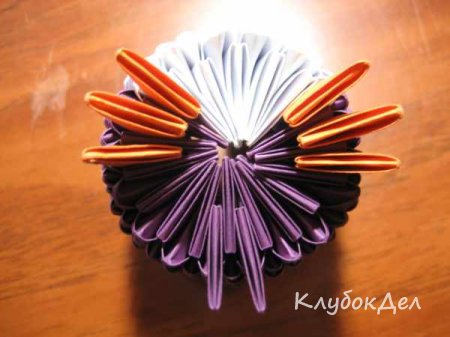 Модульное оригами «Сова малышка»