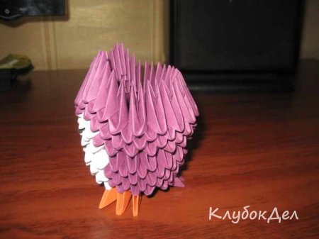 Модульное оригами «Сова малышка»