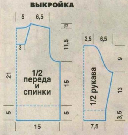 Детский пуловер с жаккардовым узором