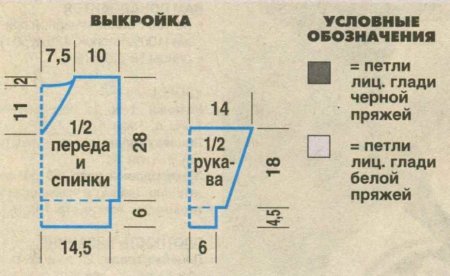 Пуловер спицами с жаккардовым узором для малыша