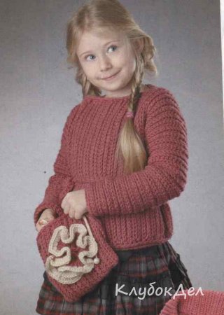 Двубортный жакет и сумочка для детей