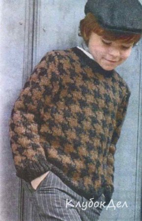 Детский пуловер с «Гусиными лапками»