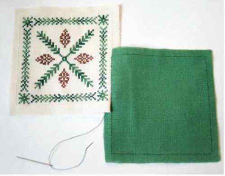 Вышивка бискорню «Мимоза»