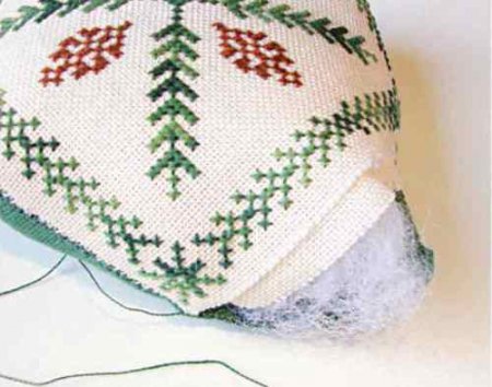 Вышивка бискорню «Мимоза»