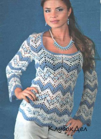 Джемпер женский крючком