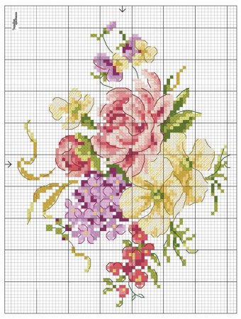 Ажурный абажур вышитый крестом