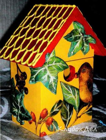 Декупаж скворечника
