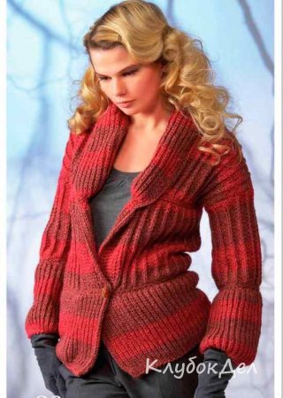 Жакет в красных тонах Жакет в красных тонах