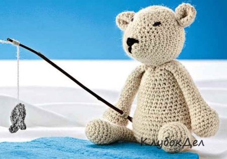 вязаный мишка крючком