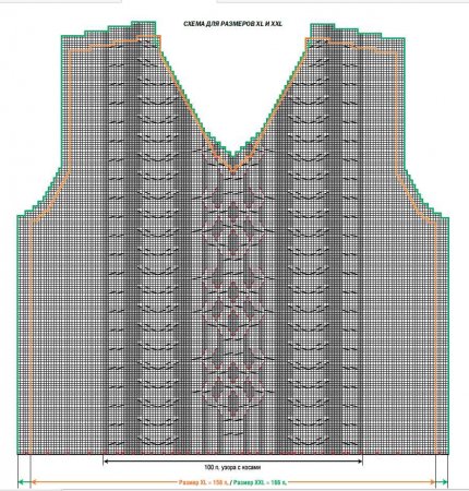 Мужская безрукавка с косами схемы