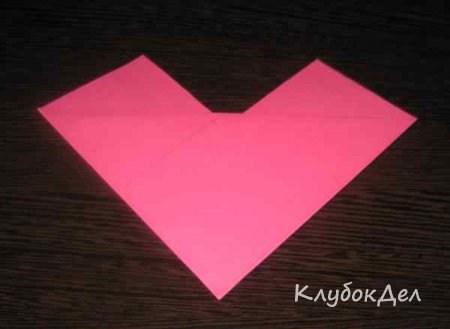 Оригами сердце из бумаги