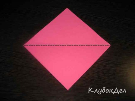 Оригами сердце из бумаги