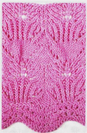 Ажурные узоры спицами схемы и описание