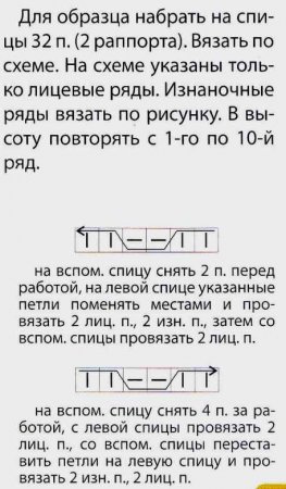 Ажурные узоры спицами схемы и описание