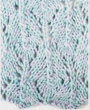 Ажурные узоры спицами схемы и описание