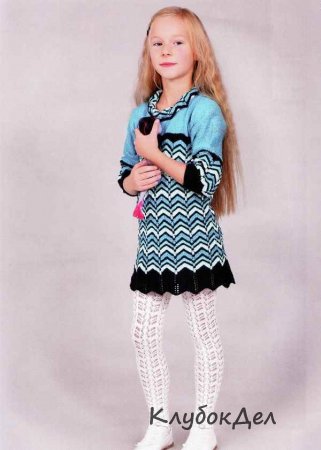 Вязаное платье для девочки