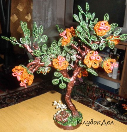 дерево из бисера