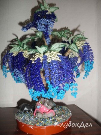 Глициния из бисера