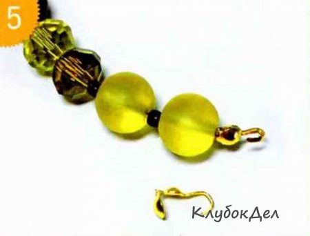 колье с бусиной из ракушек выполнение работы